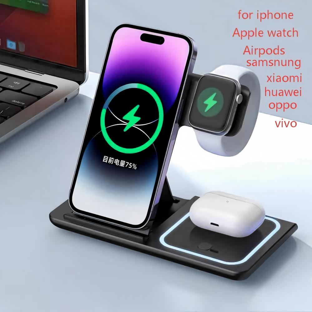 Smartwatch Phone Watches - Wireless Charger Holder Stand 3 in