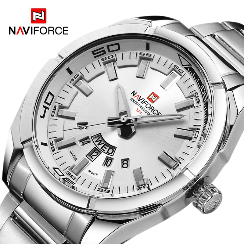 Smartwatch Watches For Men Brands - NAVIFORCE Brand Men Watches Full Steel