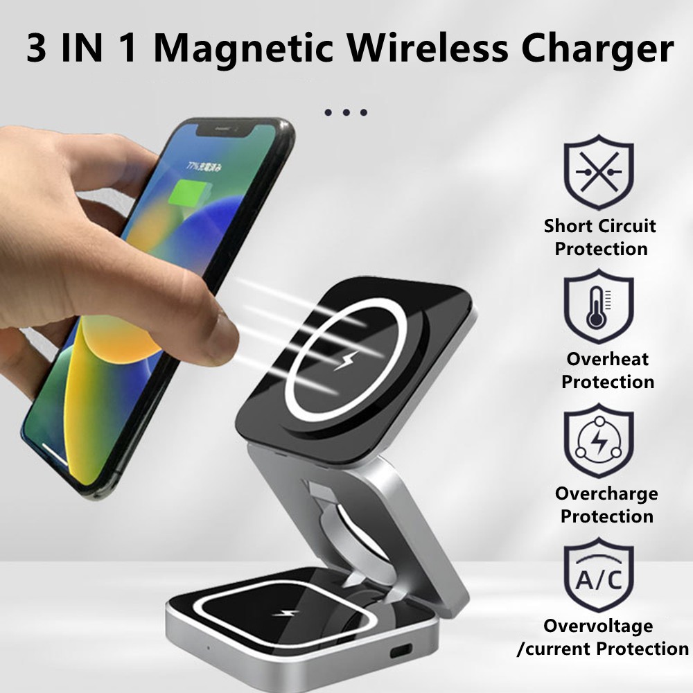 Smartwatch Apple Watch - Foldable Magnetic Wireless Charger Stand Magnet