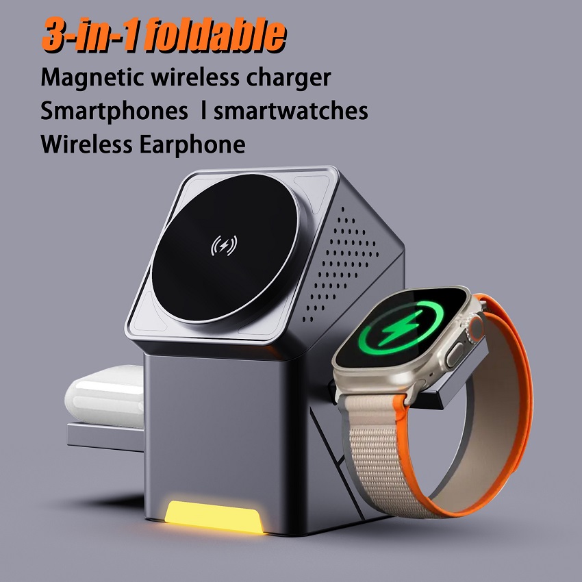 Smartwatch Apple Watch - 3 in 1 Magnetic Wireless Charger