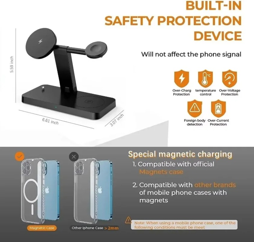 Smartwatch Phone Watches - Universal 3 in 1 Foldable Wireless