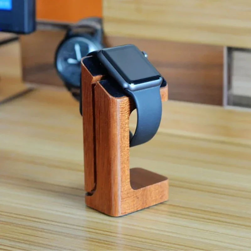 Wooden Apple Watch Charger Sta - Smartwatch Apple Watch ulasan dan harga