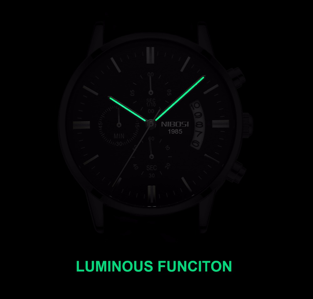 NIBOSI Stainless Steel Black Q - Smartwatch Watches For Men Brands ulasan dan harga