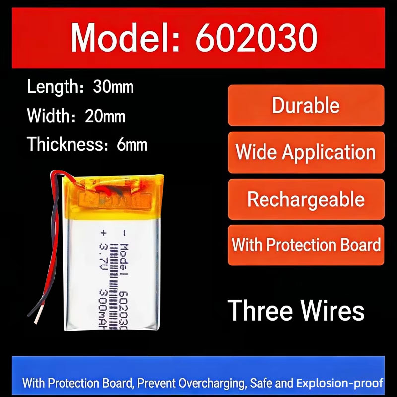 3.7V 300mAh 602030 Lithium Bat - Watch Smartwatch ulasan dan harga