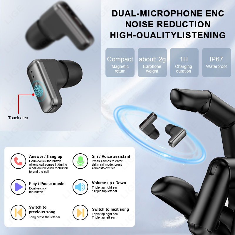 LIGE Men Smart Watch BT Call W - Smartwatch Noise Watches ulasan dan harga
