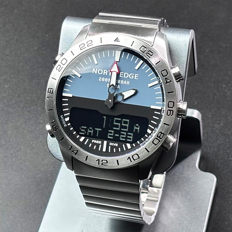 NORTH EDGE Mens Dive Watch Mil - Altimeter Compass Watch ulasan dan harga