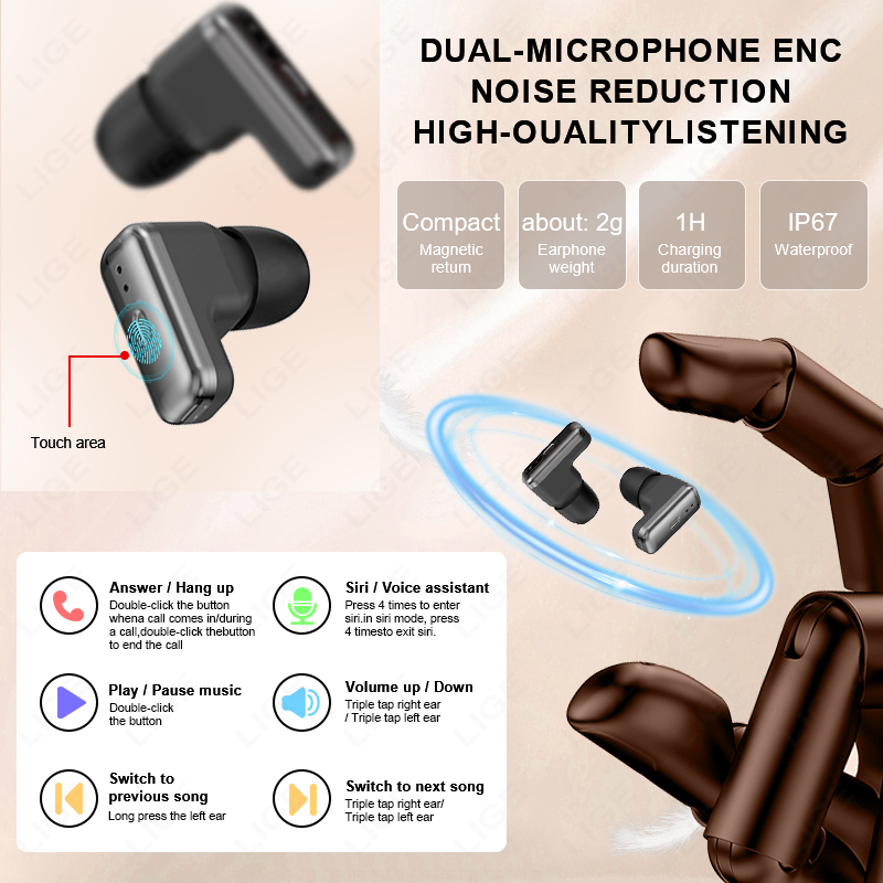 NEW Smart Watch Earphone Men T - Smartwatch Noise Watches ulasan dan harga
