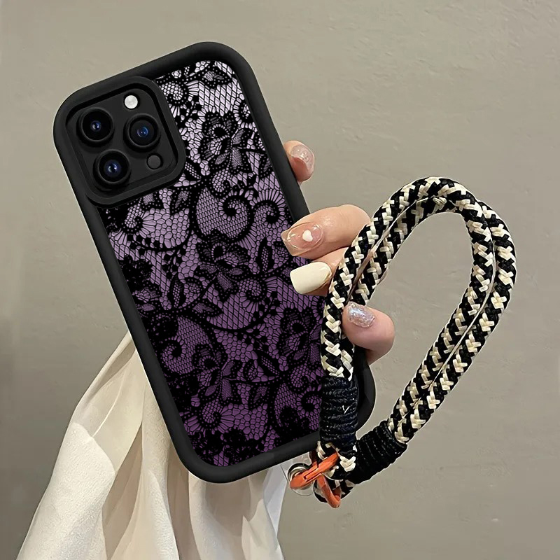 Black Purple Lace Hang Strap P - Samsung Galaxy Strap ulasan dan harga