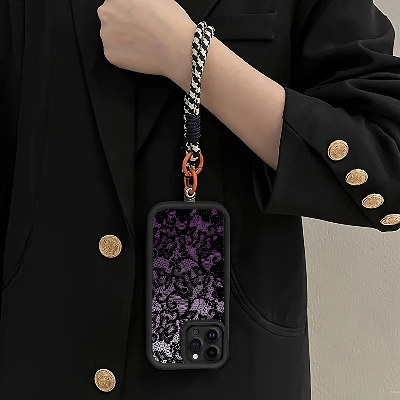 Black Purple Lace Hang Strap P - Samsung Galaxy Strap ulasan dan harga