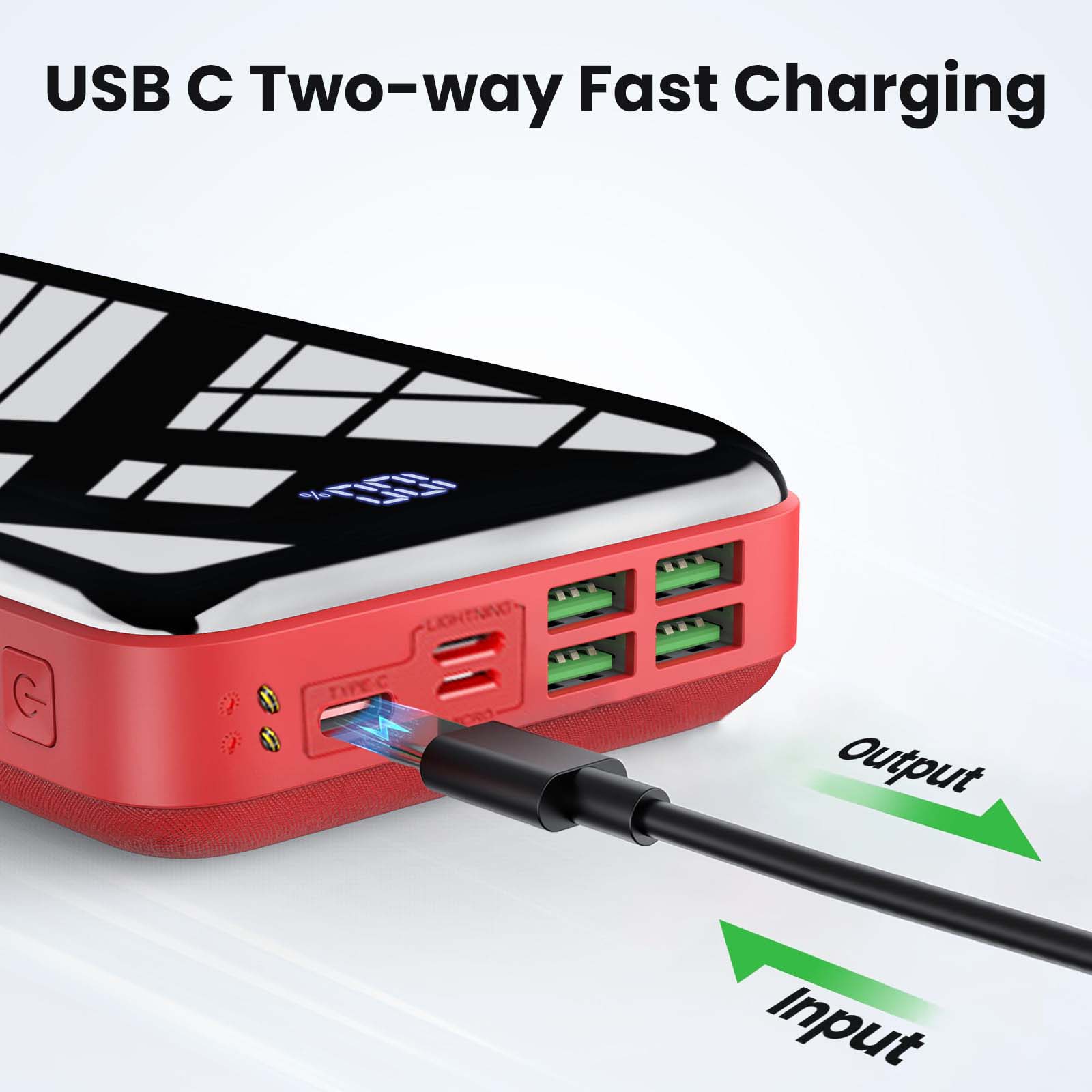 Portable Charger 30000mah Powe - Smartwatch Phone Watches ulasan dan harga