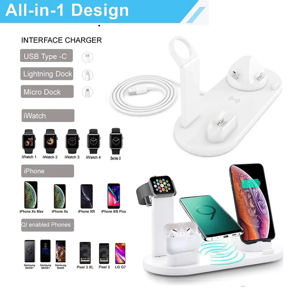 30W 7 in 1 Wireless Charger St - Smartwatch Apple Watch ulasan dan harga
