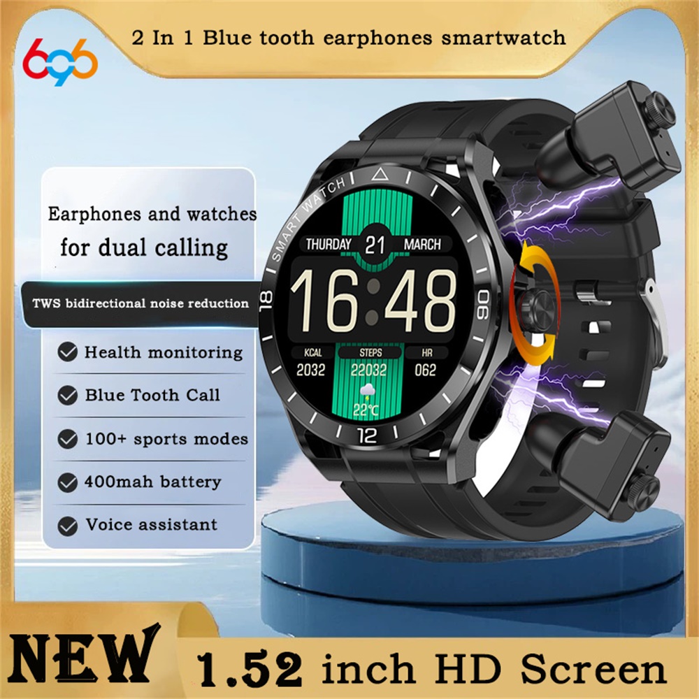 Smart Watch 2 In 1 Blue Tooth  - Smartwatch Noise Watches ulasan dan harga