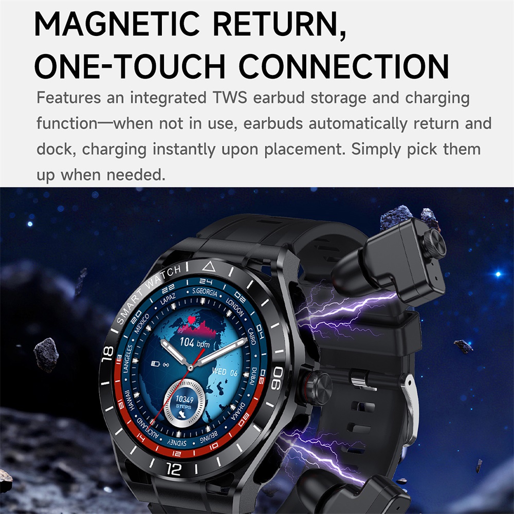 Smart Watch 2 In 1 Blue Tooth  - Smartwatch Noise Watches ulasan dan harga