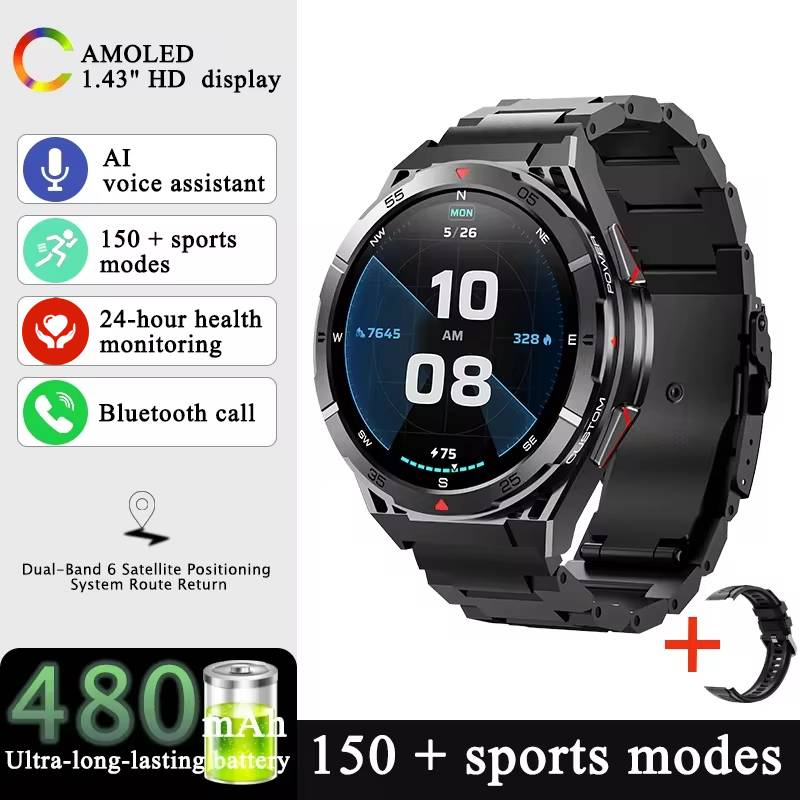 2026 New Military Smart Watch  - Altimeter Compass Watch ulasan dan harga