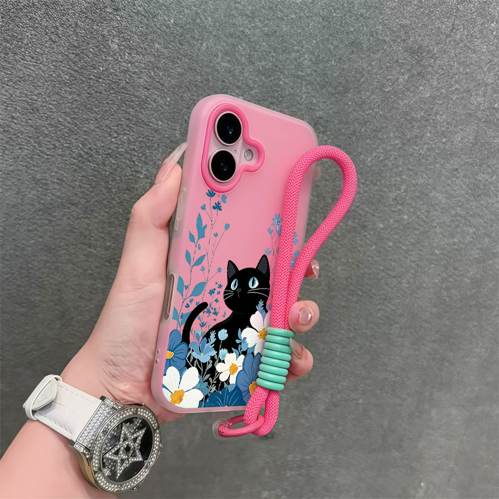 Cat Cute Floral Korean Phone C - Samsung Galaxy Strap ulasan dan harga