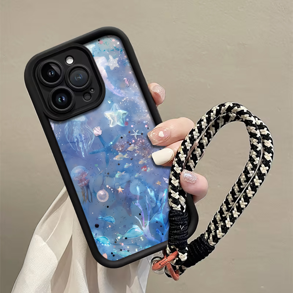 Blue Purple Jellyfish Strap Ro - Samsung Galaxy Strap ulasan dan harga