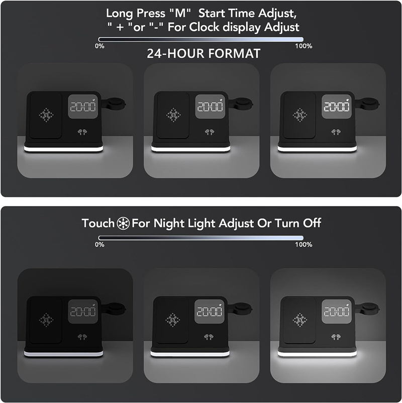 Wireless Charger Stand For iPh - Smartwatch Apple Watch ulasan dan harga