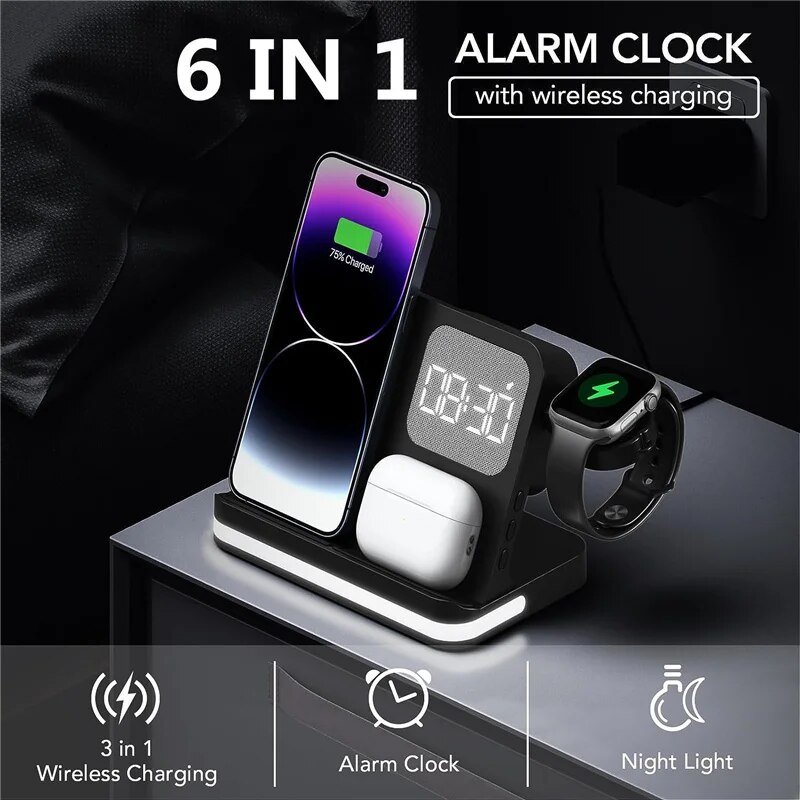 Wireless Charger Stand For iPh - Smartwatch Apple Watch ulasan dan harga