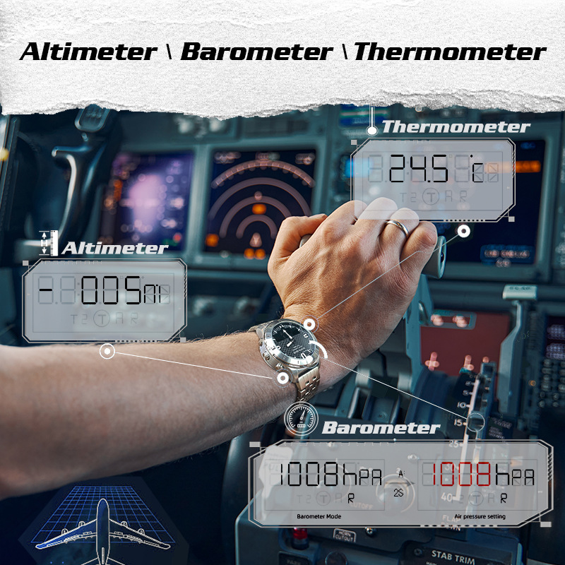 NORTH EDGE Men Outdoor Digital - Altimeter Compass Watch ulasan dan harga