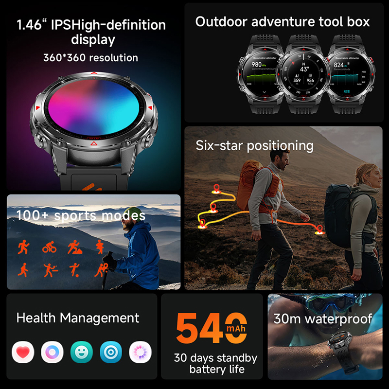 T-Rex 3 Built-in Dual-band GPS - Altimeter Compass Watch ulasan dan harga