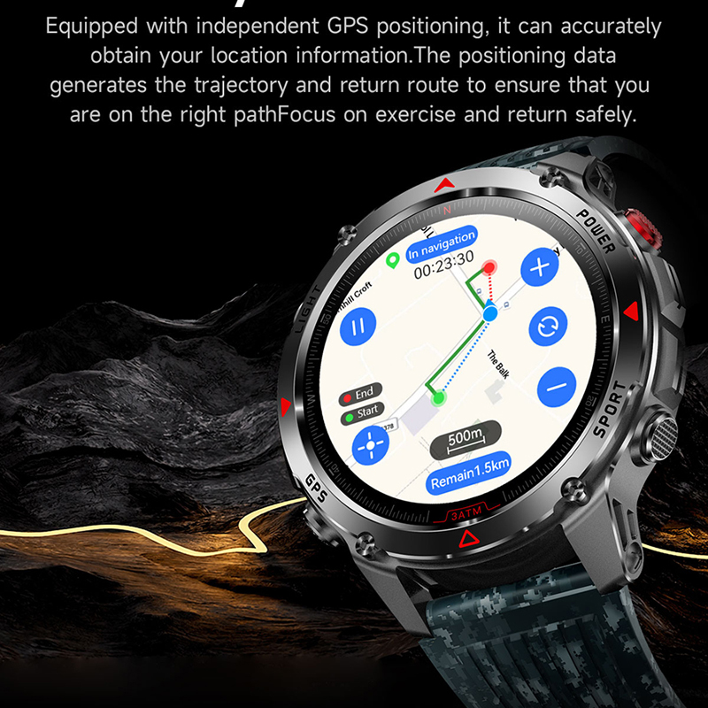 T-Rex 3 Built-in Dual-band GPS - Altimeter Compass Watch ulasan dan harga