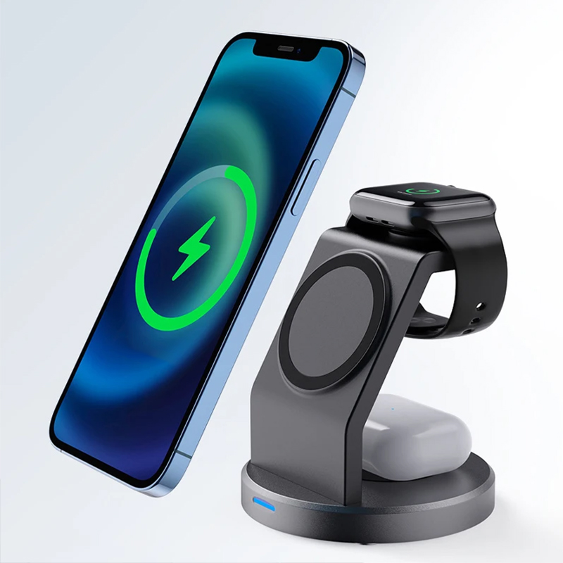 3 In 1 Wireless Charger Stand  - Smartwatch Phone Watches ulasan dan harga