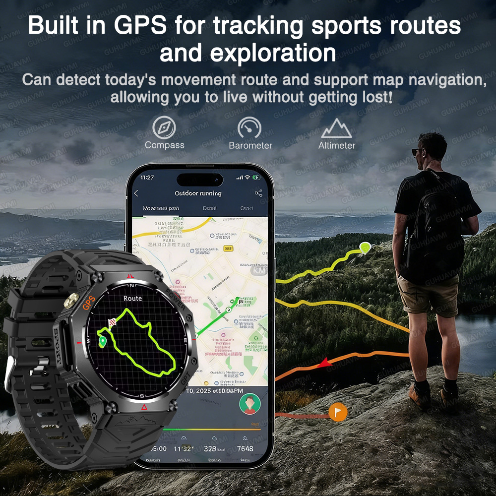 2026 New Adult Outdoor X-sport - Altimeter Compass Watch ulasan dan harga