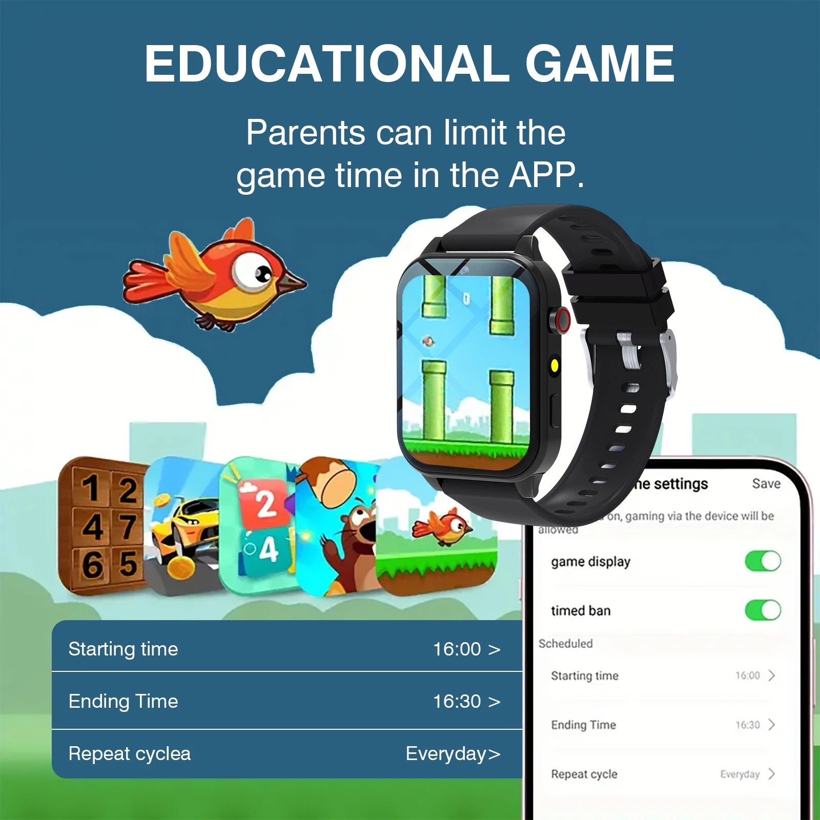 Kids′s Smart Watch 18 Games Ca - Smartwatch Watches Boys ulasan dan harga