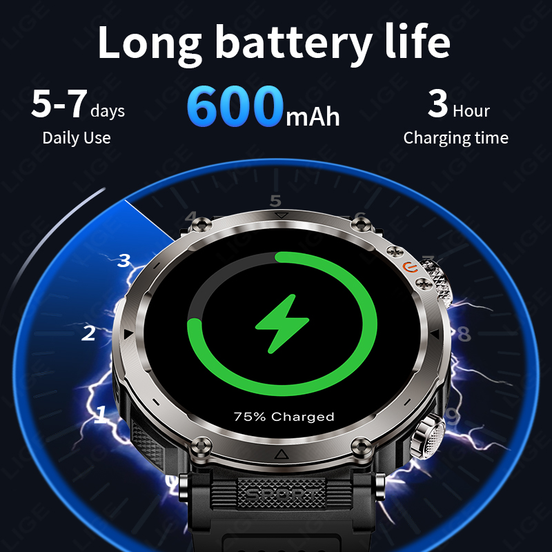 New Military Outdoor Smartwatc - Smartwatch I Watches ulasan dan harga