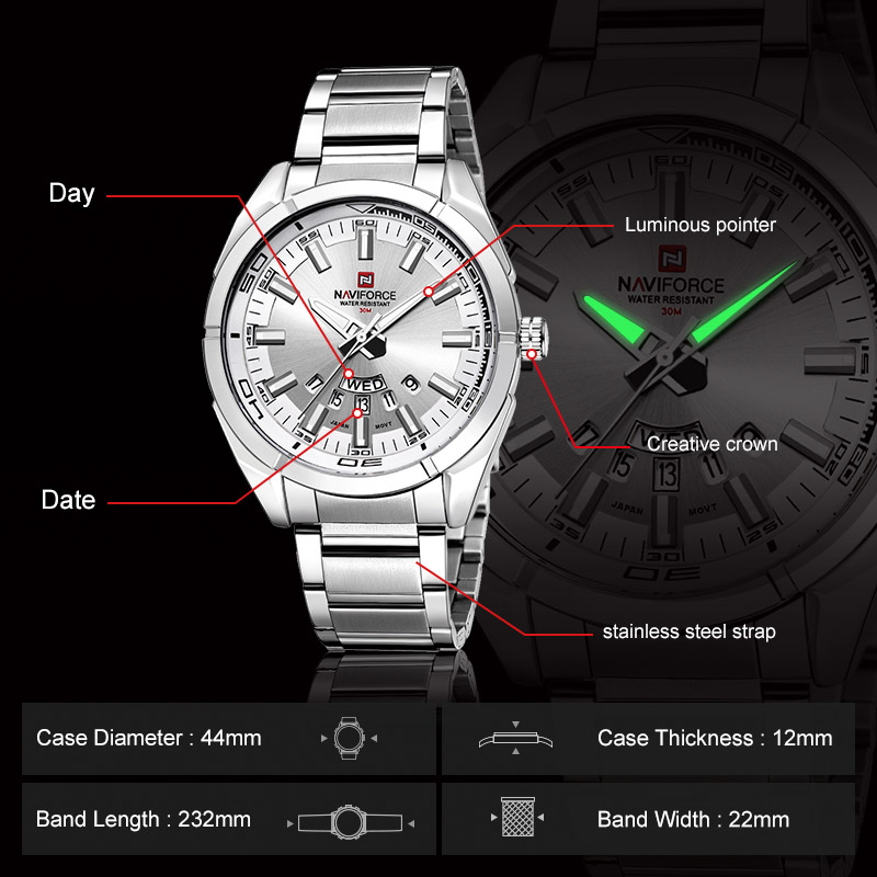 NAVIFORCE Brand Men Watches Fu - Smartwatch Watches For Men Brands ulasan dan harga