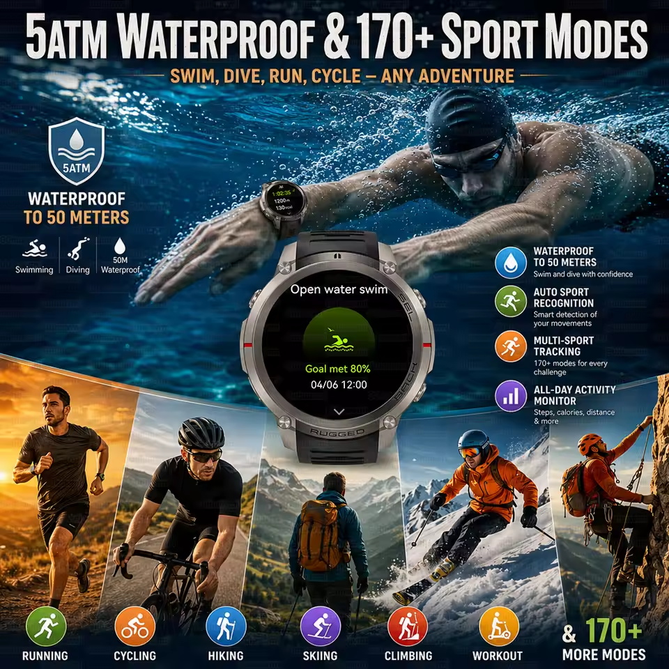 Professional Outdoor GPS Navig - Altimeter Compass Watch ulasan dan harga
