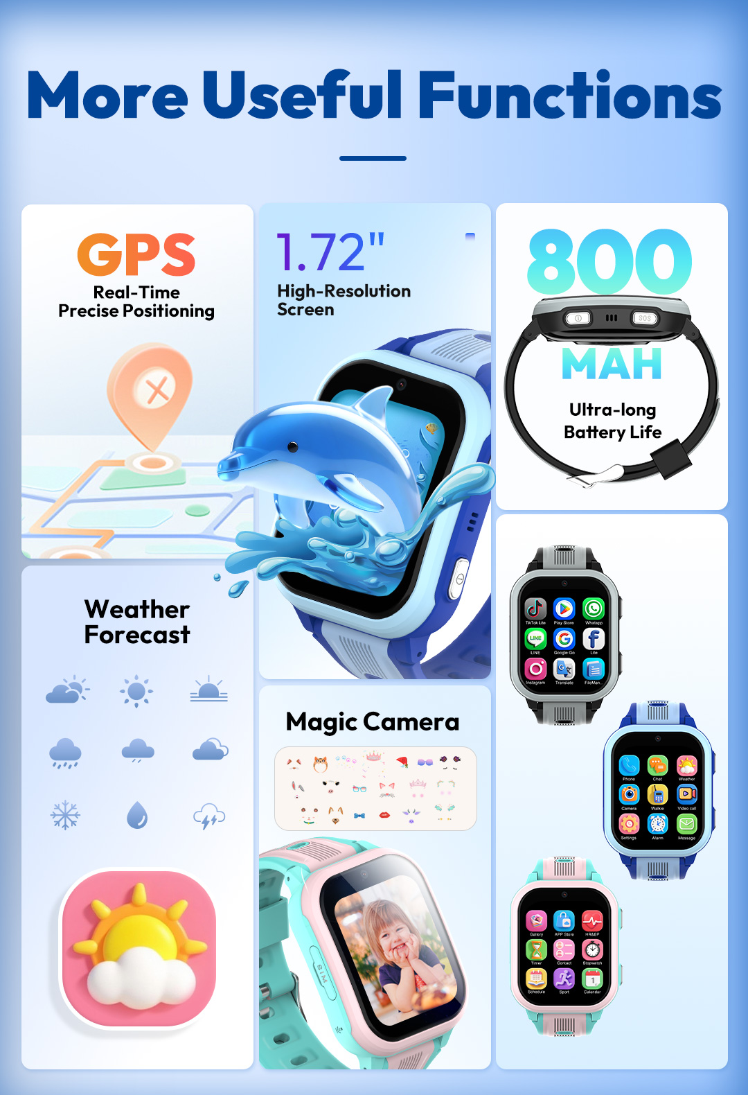 KT41 Smart Watch - 4G Phone Ch - Smartwatch Watches Boys ulasan dan harga