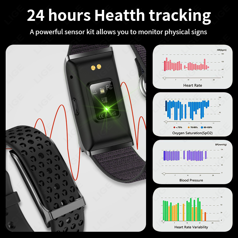 LIGE 100+ Sport Fitness Tracke - Watch Smartwatch ulasan dan harga