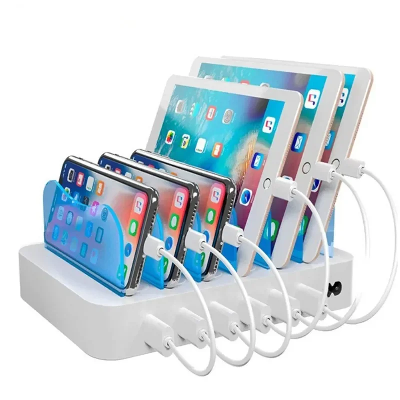 6USB desktop phone holder, sma - Watch Smartwatch ulasan dan harga