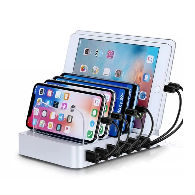 6USB desktop phone holder, sma - Watch Smartwatch ulasan dan harga