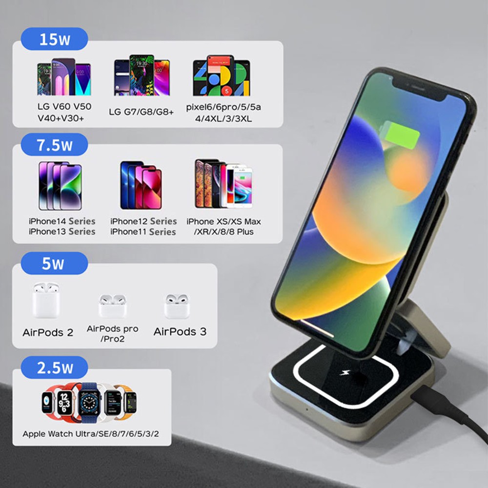Foldable Magnetic Wireless Cha - Smartwatch Apple Watch ulasan dan harga