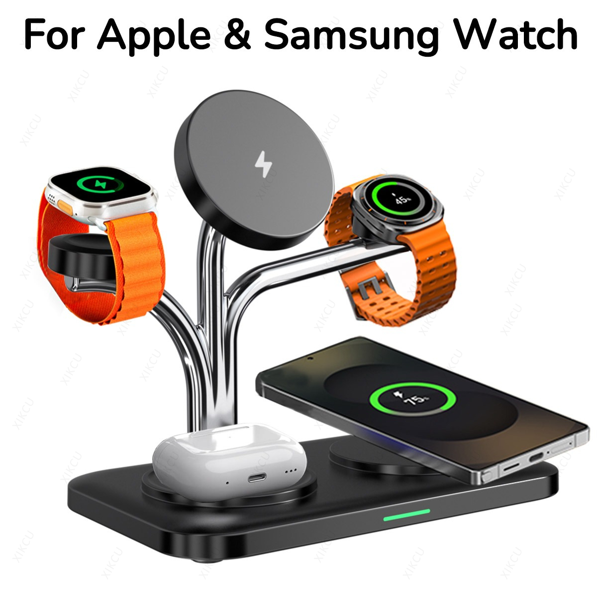 5 IN 1 Magnetic Wireless Charg - Smartwatch Phone Watches ulasan dan harga