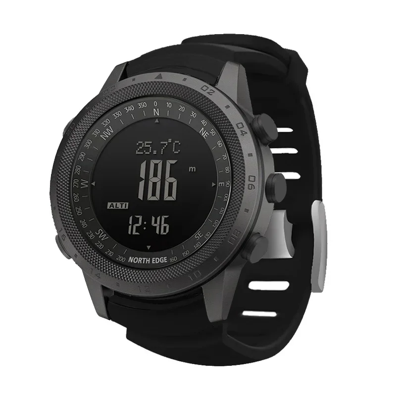 New NORTH EDGE Men's sport Dig - Altimeter Compass Watch ulasan dan harga