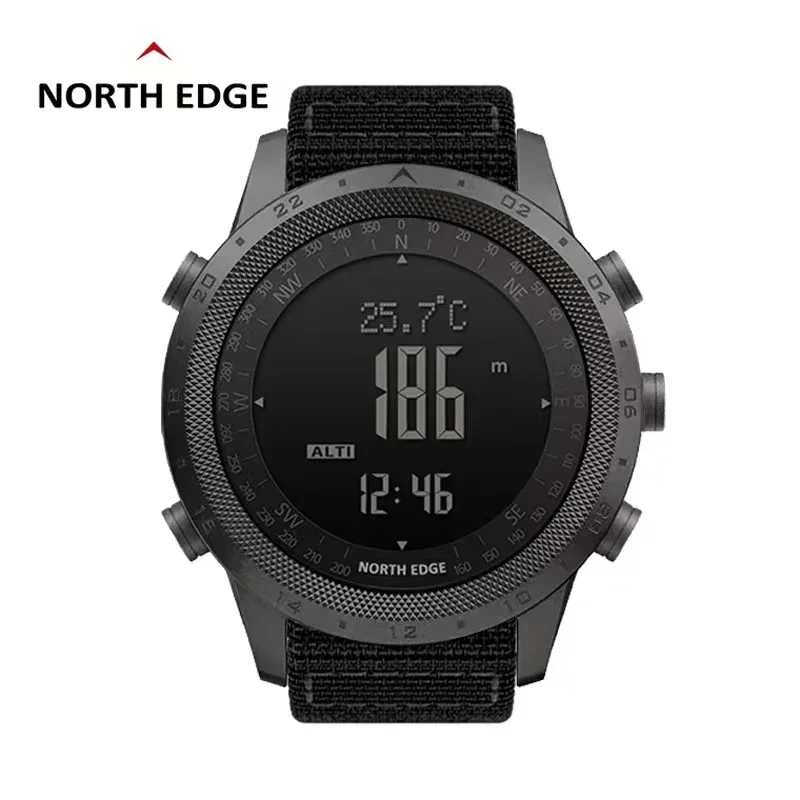 New NORTH EDGE Men's sport Dig - Altimeter Compass Watch ulasan dan harga