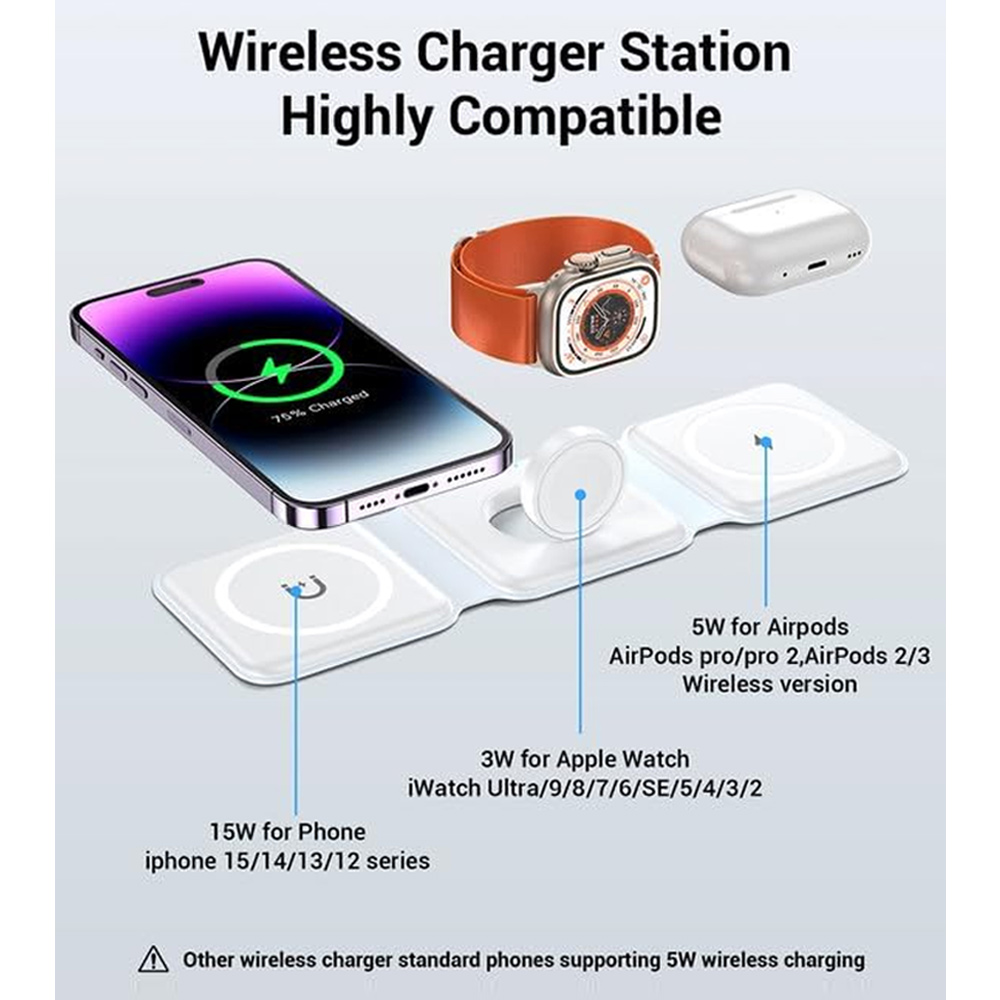 3 In 1 Wireless Charging Stati - Smartwatch Apple Watch ulasan dan harga