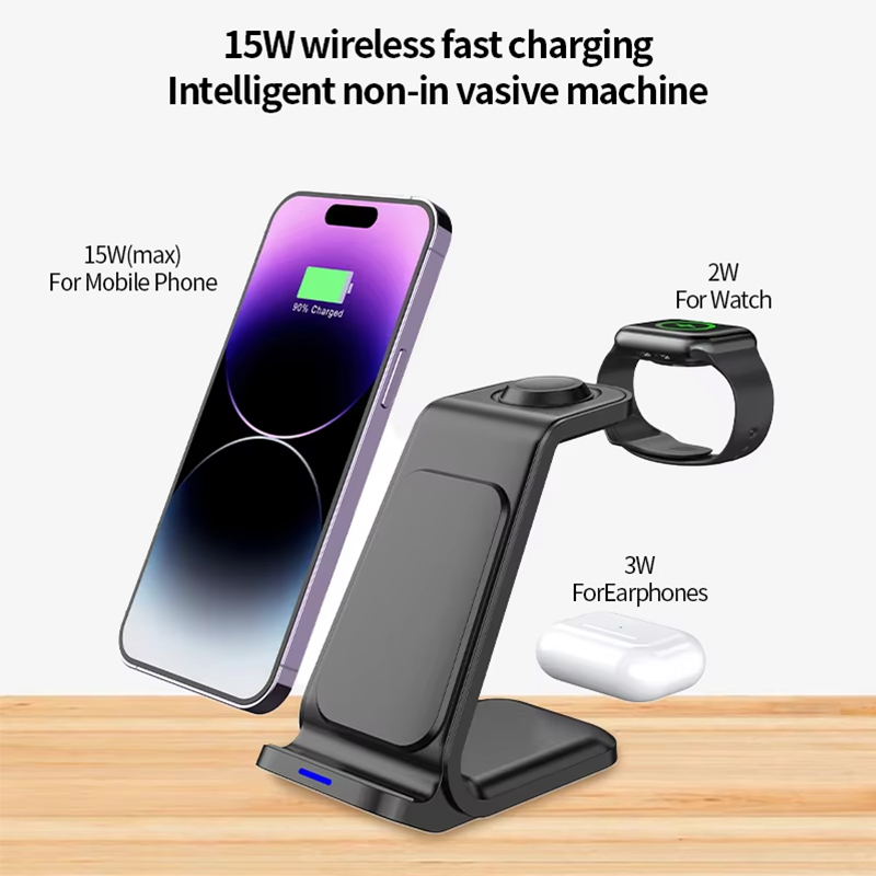15W 3 in 1 Wireless Charger St - Smartwatch Apple Watch ulasan dan harga